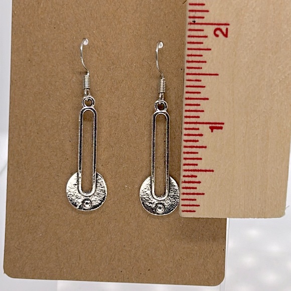 Bohemian Vintage Silvery-Tone Geometric Dangle Earrings Alloy Jewelry - Picture 3 of 3
